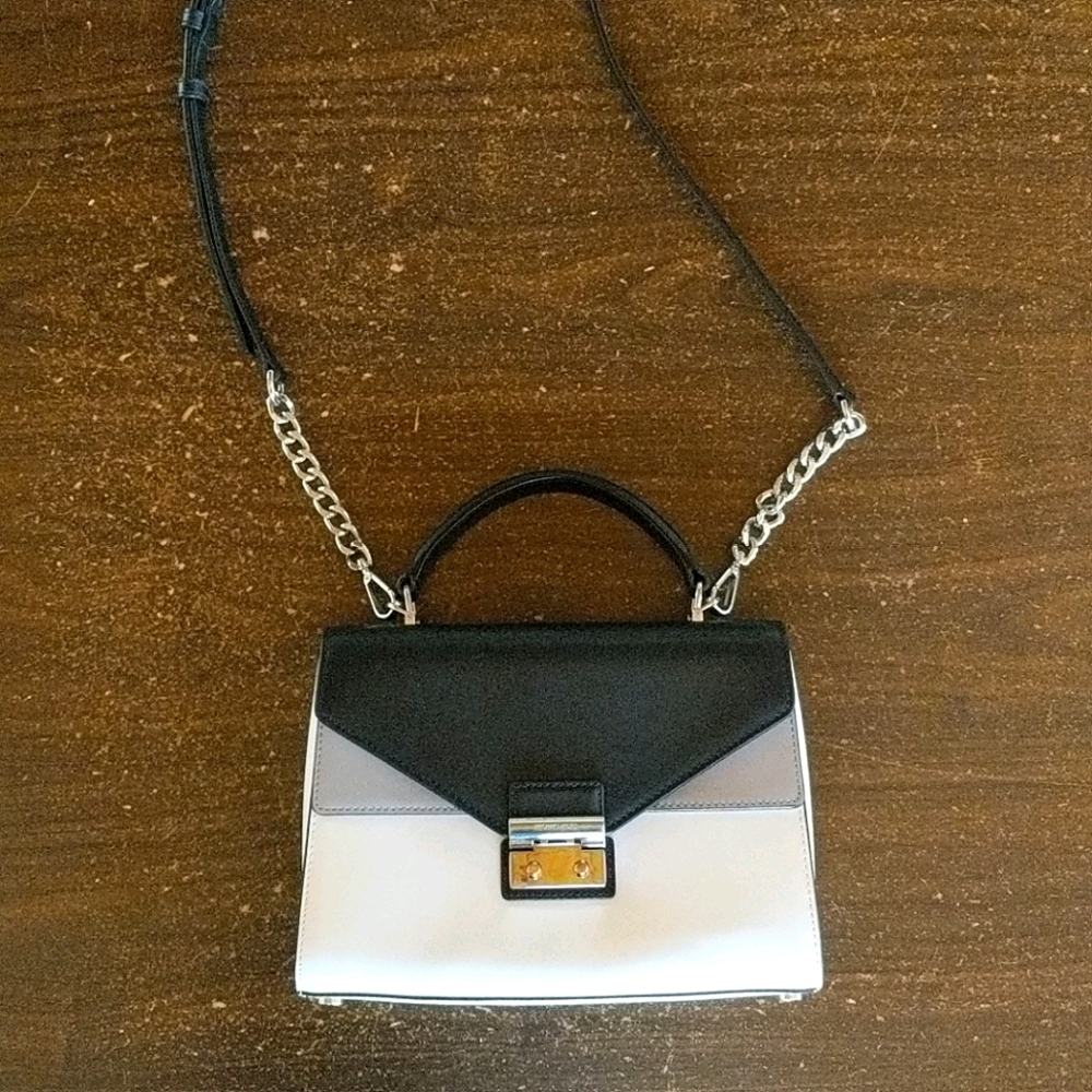 Michael Kors Sloan color block top handle purse